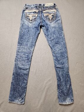 ROCK REVIVAL Luiza Straight Stretch Jean Size 25 Bling